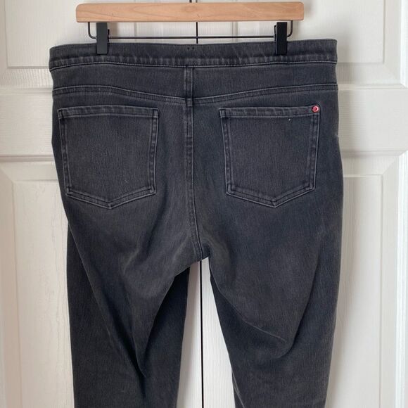 Spanx Jeans Womens XL Gray Pull On Skinny Ankle Denim Cotton‎ Stretch - Picture 5 of 8